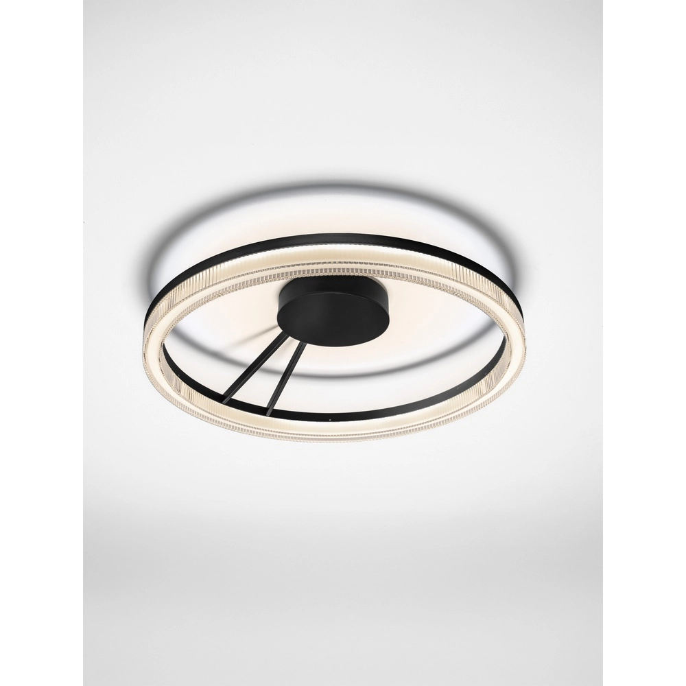 Zwarte plafondlamp Lonela design