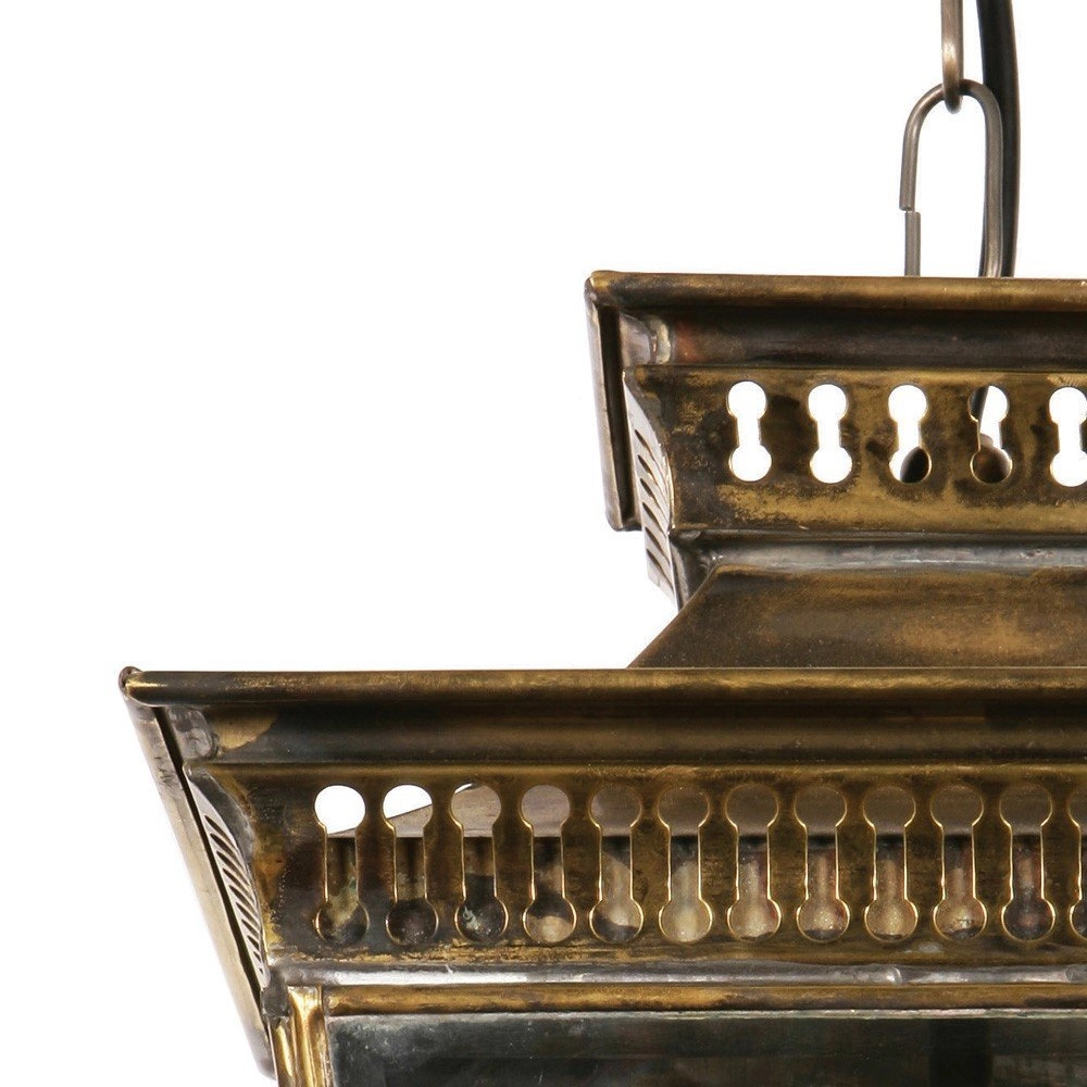 Antieke hanglamp Pagoda S antiek koper (ANT) Limehouse