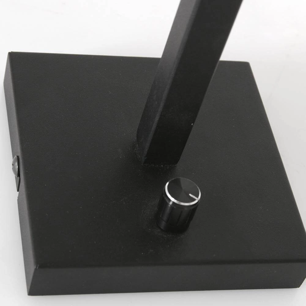 Wandlamp Stang met dimmer zwart en bamboe kapje Steinhauer 8712746172089