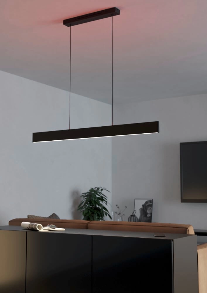 Zigbee led hanglamp Andreas-Z 117cm - zwart Eglo 9008606274475