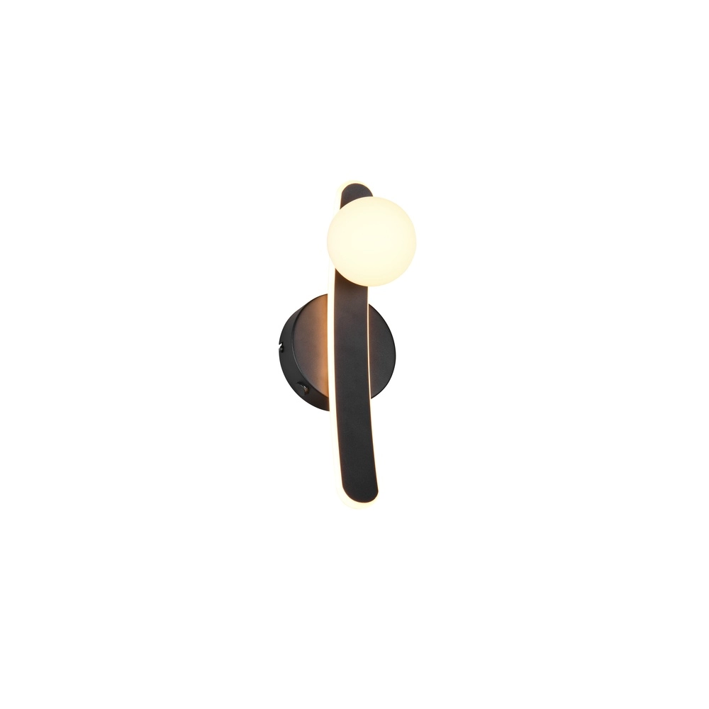 Wandlamp Napoli zwart Trio 4017807683431
