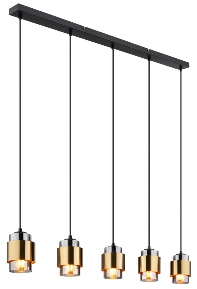 Design hanglamp Milley zwart met goud