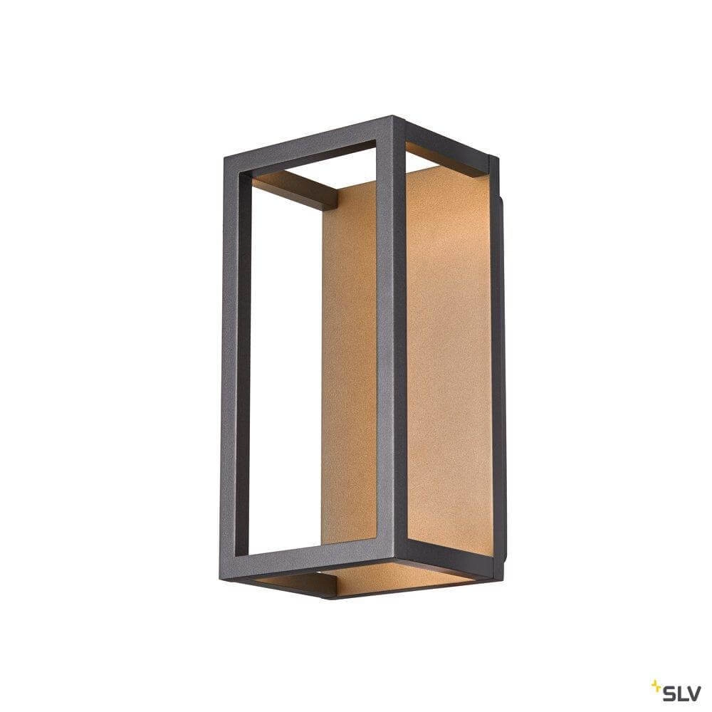 Strakke buitenlamp Quadrulo met led