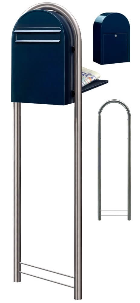 Brievenbus Classic B 5004 Zwartblauw Bobi 6417237006288