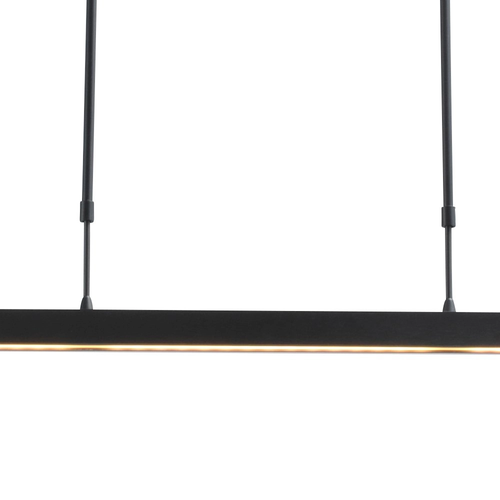 Eettafel lamp Real 3 160cm zwart Masterlight 8718121181981