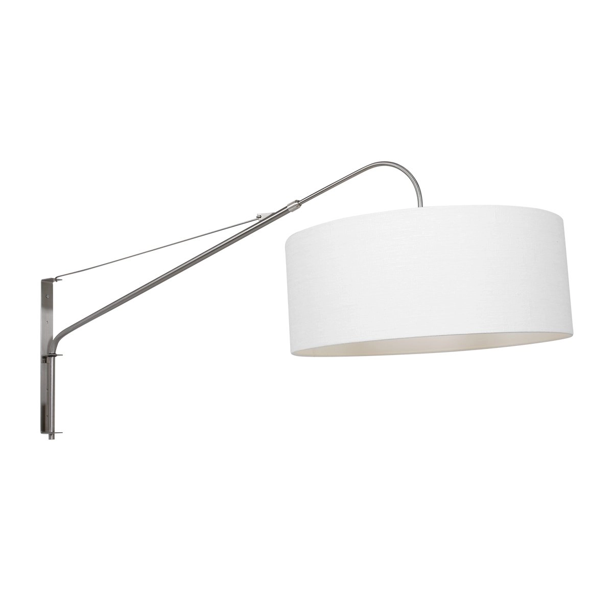 RVS met witte leeslamp Gramineus Steinhauer 8712746132458