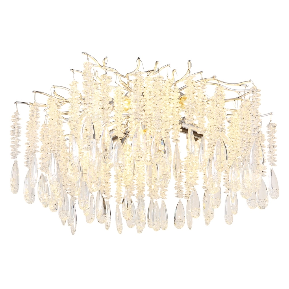 Plafondlamp Kinga zilvergrijs Ø 60cm