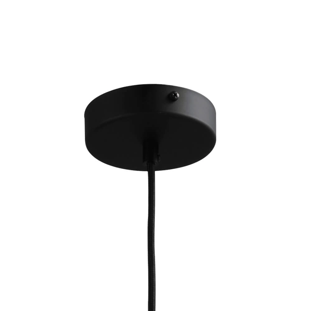 Hanglamp Ø 25cm Bella 2 Zwart met mat wit glas Masterlight 8718121334349