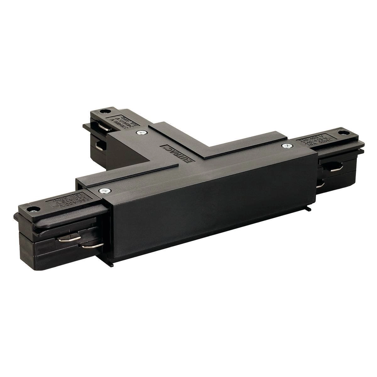 3-fase T-Connector 1 aarde rechts zwart
