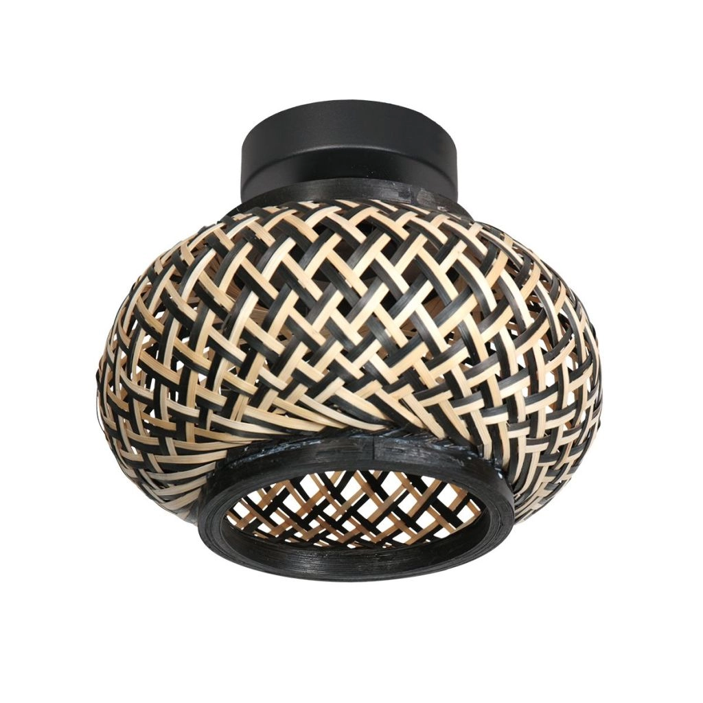 Plafondlamp Nox Light met bamboe kap Ø22,5cm Steinhauer 8712746182958