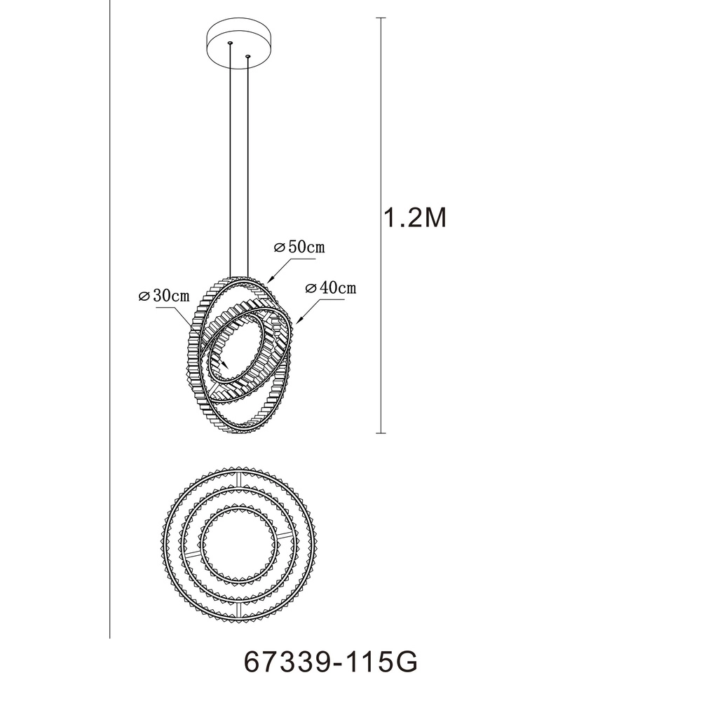 Unieke hanglamp Neil goud Globo 9007371513413