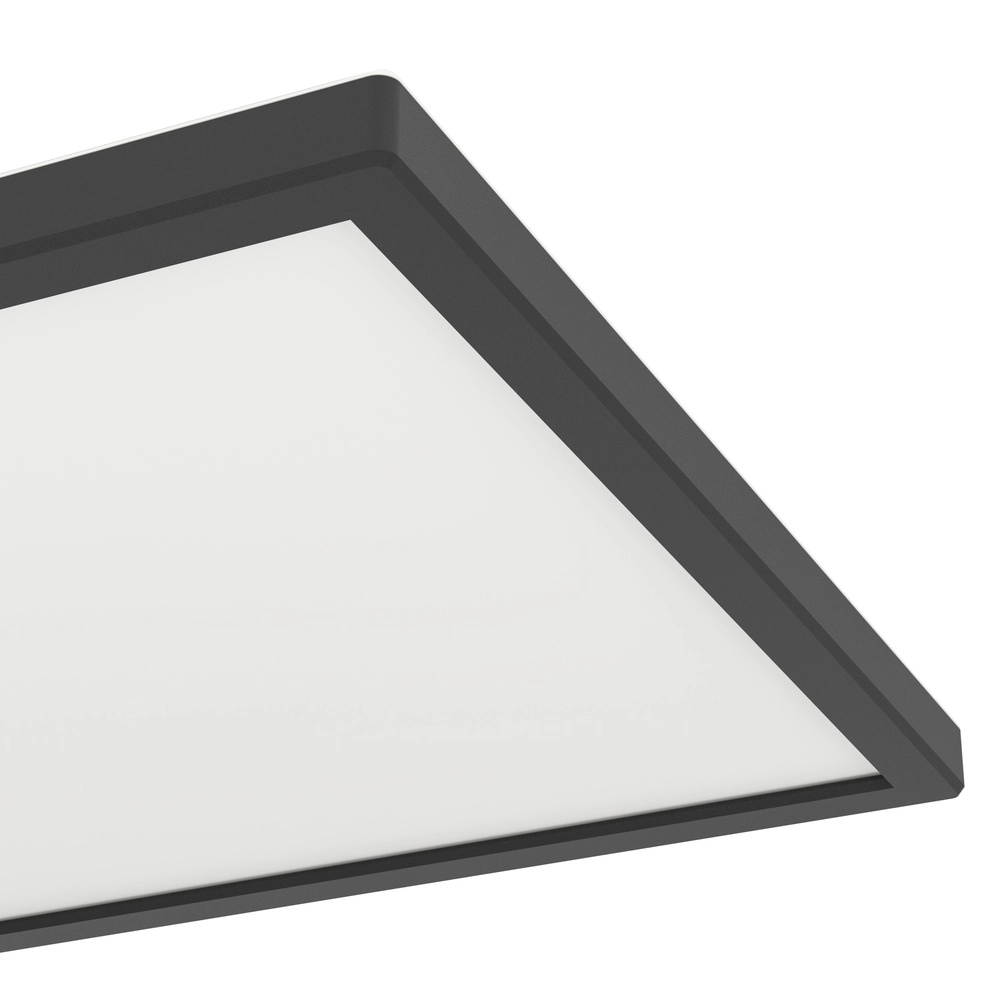 Badkamer plafondlamp Rovito vierkant - zwart - 29x29cm Eglo 9008606329878
