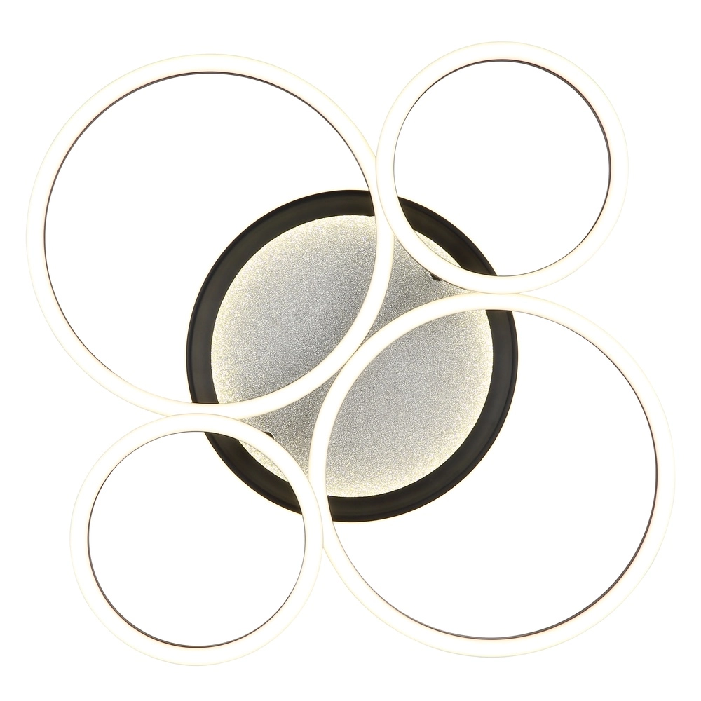 Design plafondlamp Alvis zwart Globo 9007371586363